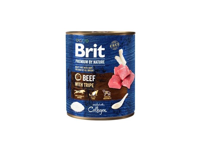 Brit Premium Dog by Nature konz Beef & Tripes 800g