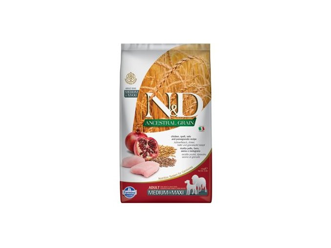 N&D LG DOG Adult M/L Chicken & Pomegranate 2,5kg