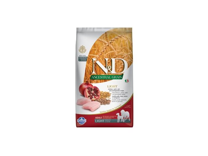 N&D LG DOG Light M/L Chicken&Pomegranate 2,5kg