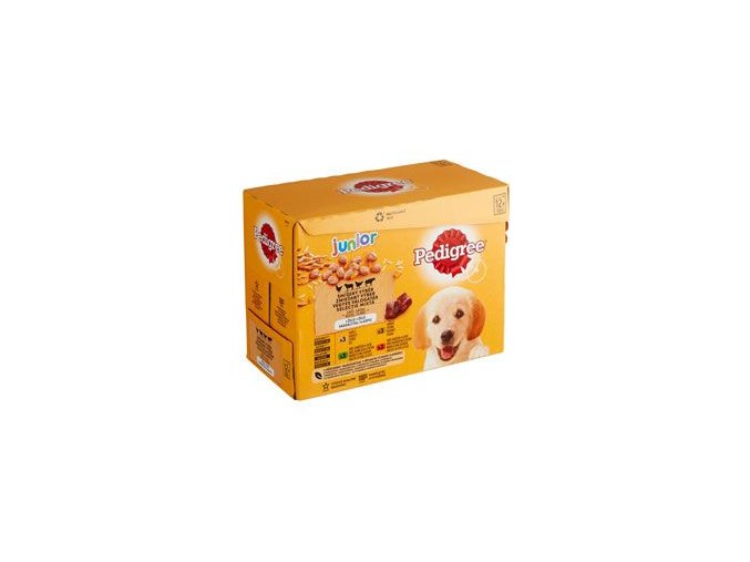 Pedigree kapsa Junior masový výběr,rýže v želé 12x100g