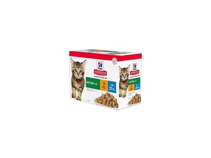 Hill's Fel. kapsa Kitten Chicken&Ocean fish(12x85g)