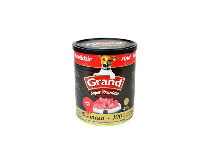 GRAND konz. Superpremium pes hovězí 850g