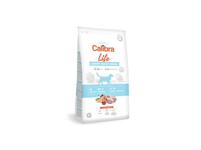 Calibra Dog Life Junior Medium Breed Chicken 2,5kg