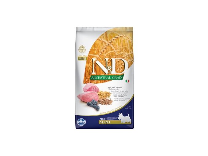 N&D LG DOG Adult Mini Lamb & Blueberry 2,5kg