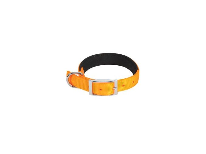 Obojek pes SOFT NYLON oranžový 20mm/40cm Zolux