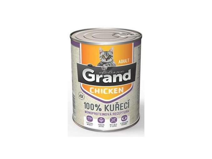 GRAND konz. deluxe kočka drůbeží 400g