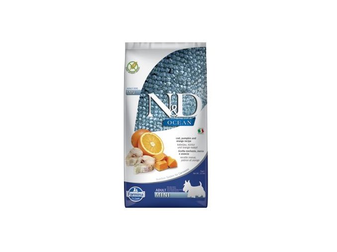 N&D OCEAN DOG Adult Mini Codfish&Pumpkin&Orange 7kg