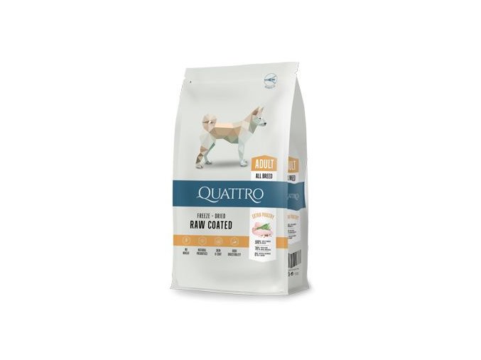 QUATTRO Dog Dry Premium All Breed Adult Drůbež 12kg