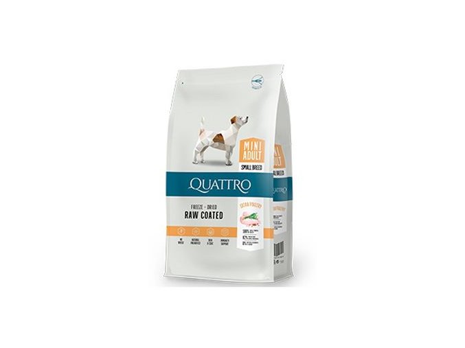 QUATTRO Dog Dry Premium Mini Adult Drůbež 1,5kg