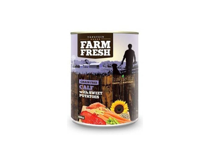 Farm Fresh Dog Calf with Sweet Potatoes konzerva 400g