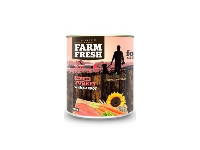 Farm Fresh Dog Turkey with Carrot konzerva 400g