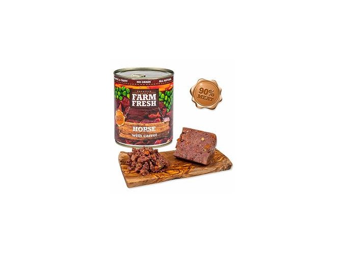 Farm Fresh Dog Horse with Carrot konzerva 800g