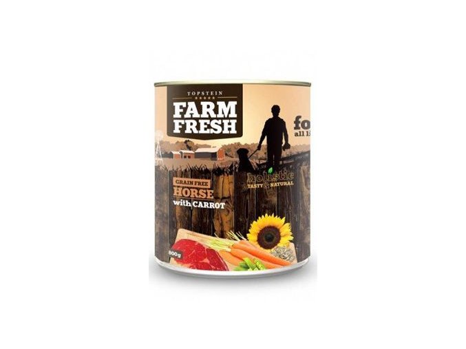 Farm Fresh Dog Horse with Carrot konzerva 800g