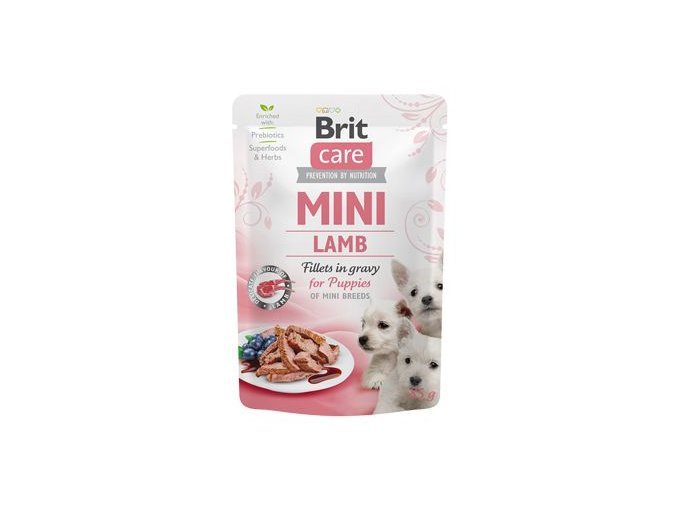 Brit Care Dog Mini Puppy Lamb fillets in gravy 85g