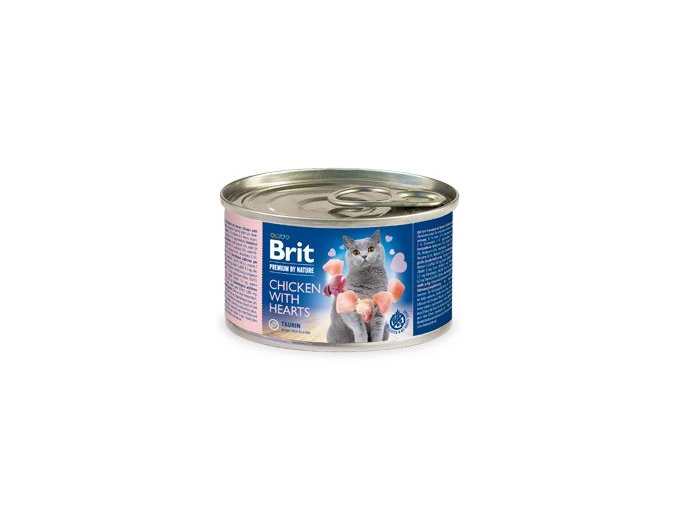 Brit Premium Cat by Nature konz Chicken&Hearts 200g