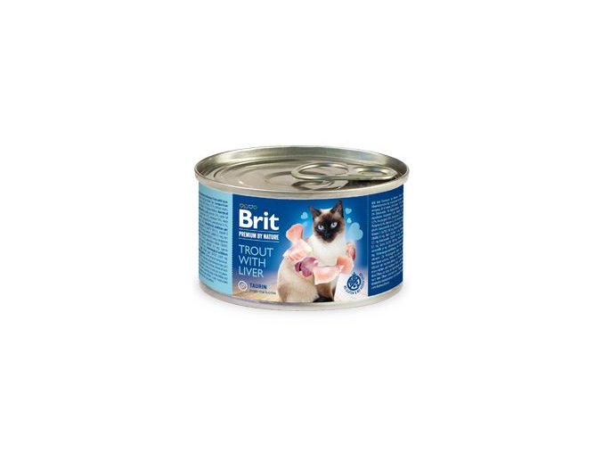 Brit Premium Cat by Nature konz Trout&Liver 200g