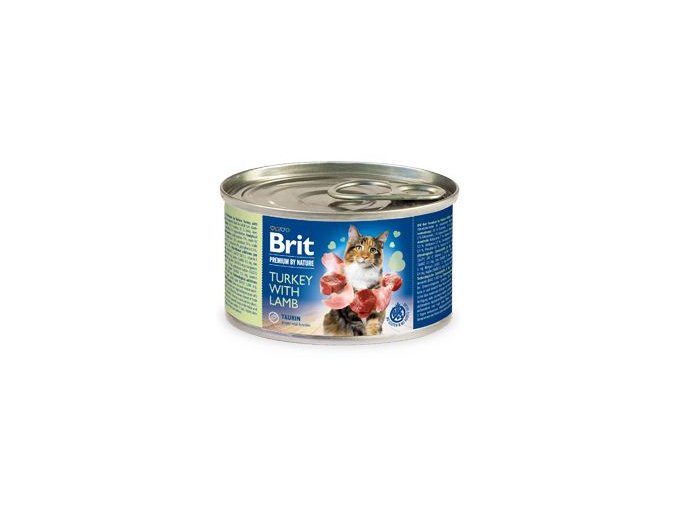 Brit Premium Cat by Nature konz Turkey&Lamb 200g