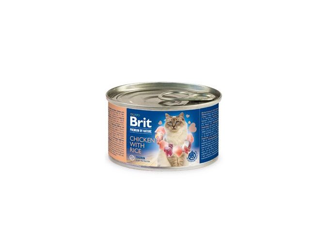 Brit Premium Cat by Nature konz Chicken&Rice 200g