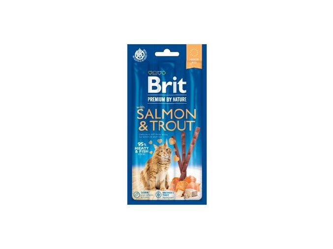 Brit Premium Cat by Nature Sticks Salmon&Trout(3pcs)