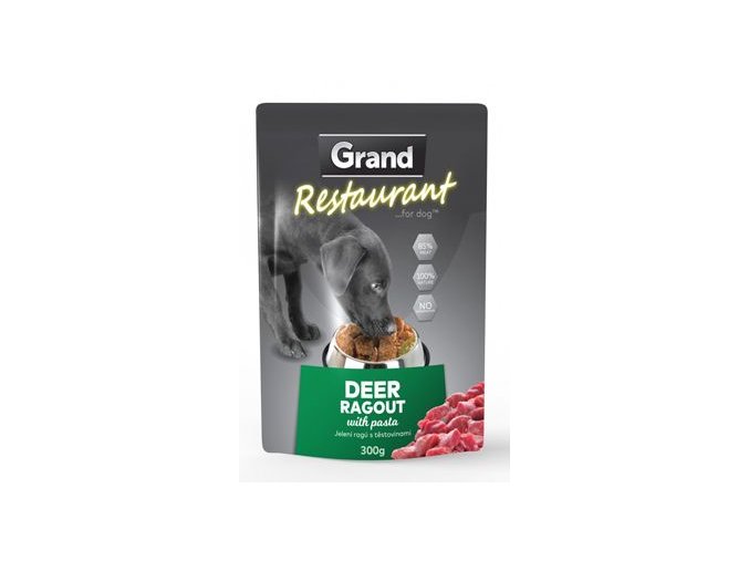 GRAND kaps. deluxe pes Restaur. jelení ragú 300g