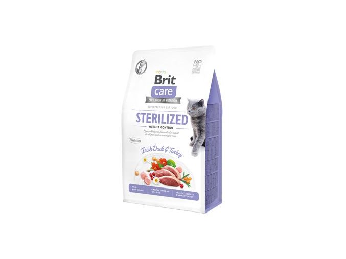 Brit Care Cat GF Sterilized Weight Control, 0,4kg