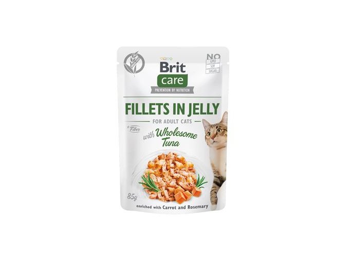 Brit Care Cat Fillets in Jelly with Wholesome Tuna 85g