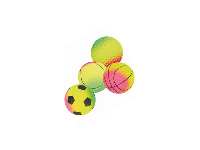 Hračka pes Míč mechová guma NEON 6cm TR