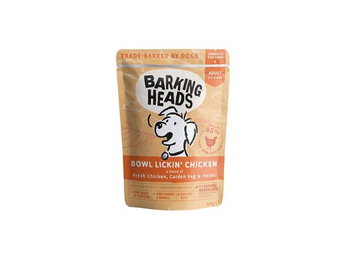 BARKING HEADS Bowl Lickin’ Chicken kapsička 300g