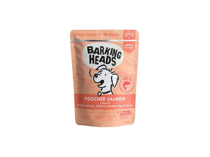 BARKING HEADS Pooched Salmon kapsička 300g