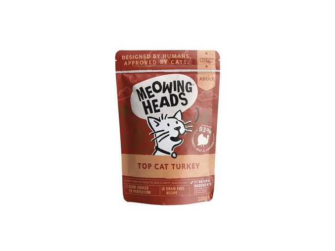 MEOWING HEADS Top Cat Turkey kapsička 100g