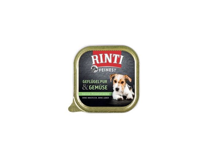 Rinti Dog Feinest vanička drůbež+zelenina 150g