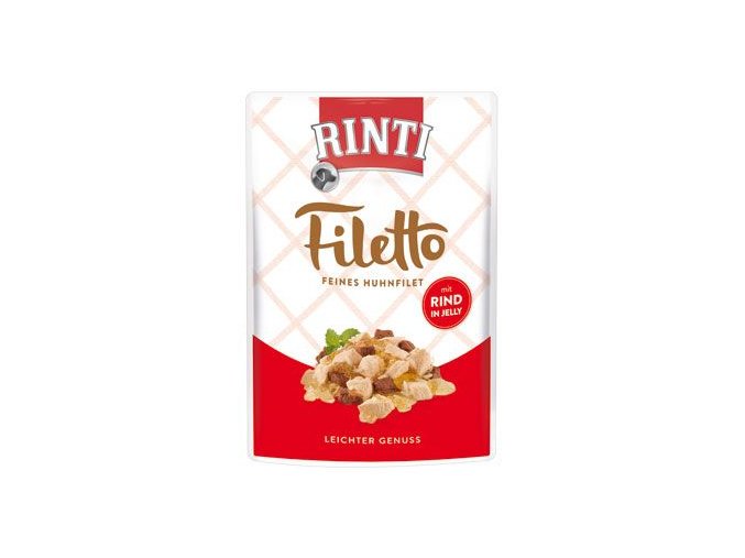 Rinti Dog Filetto kapsa kuře+hovězí v želé 100g