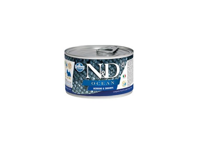 N&D DOG OCEAN Adult Herring & Shrimps Mini 140g