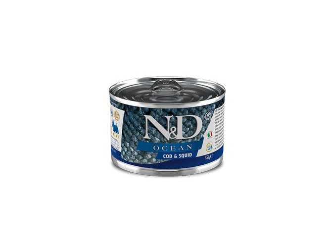 N&D DOG OCEAN Adult Codfish & Squid Mini 140g