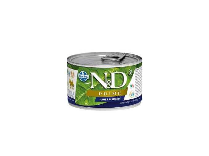 N&D DOG PRIME Adult Lamb & Blueberry Mini 140g