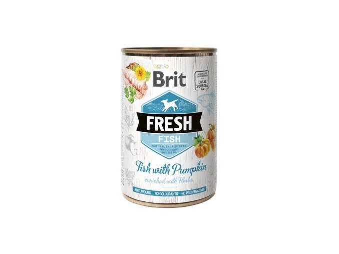 Brit Fresh Dog konz Fish with Pumpkin 400g