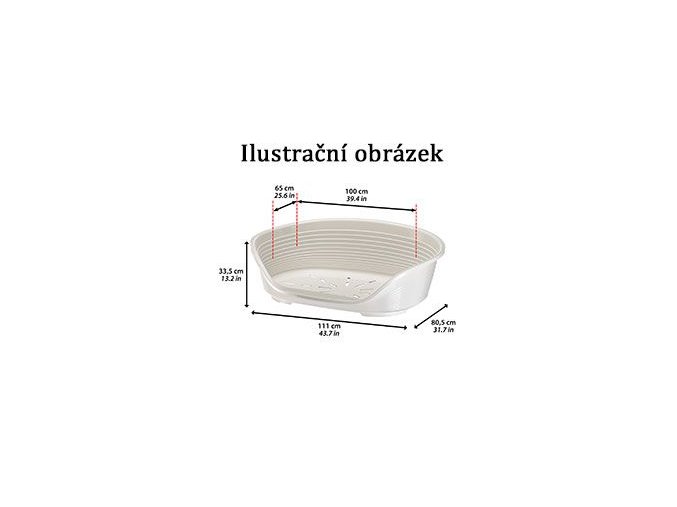 Pelech plast SIESTA DLX 12 modrý 111x80,5x33cm FP 1ks