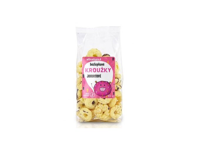 Allnature Kroužky jogurtové 80g