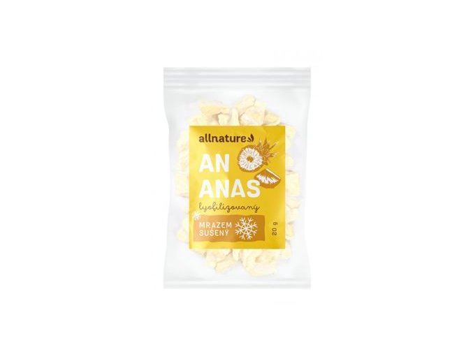 Allnature Ananas sušený mrazem kousky 20g