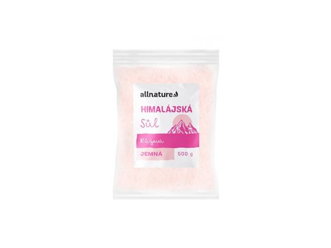 Allnature Himalájská sůl růžová jemná 500g