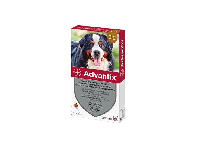 Advantix Spot On 1x6ml pro psy 40-60kg (1pipeta)