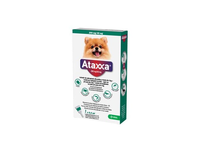 Ataxxa Spot-on Dog S 200mg/40mg 1x0,4ml