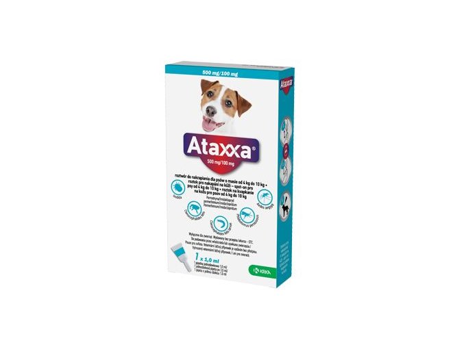 Ataxxa Spot-on Dog M 500mg/100mg 1x1ml