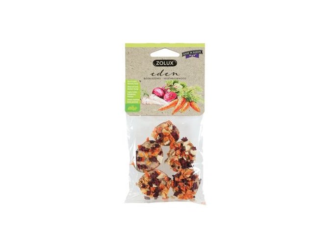 Pochoutka EDEN WOOD SLICE mix pro hlodavce 30g Zolux