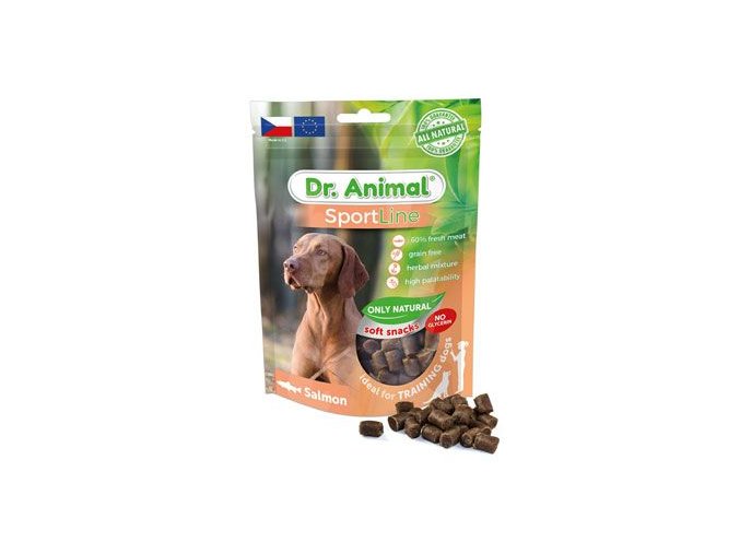 Pochoutka Dr. Animal Sportline losos 100g