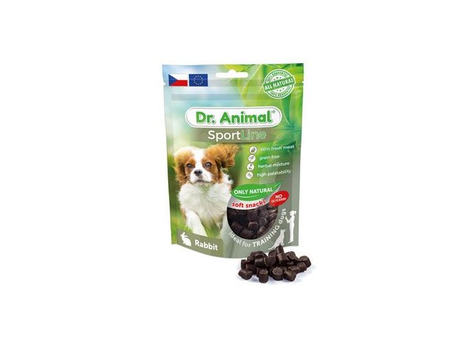 Pochoutka Dr. Animal Sportline králík 100g