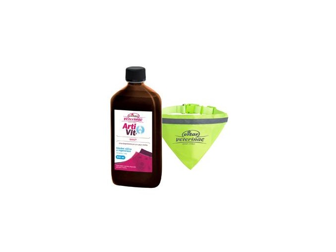 VITAR Veterinae ArtiVit Sirup 500ml+reflex šátekobojek