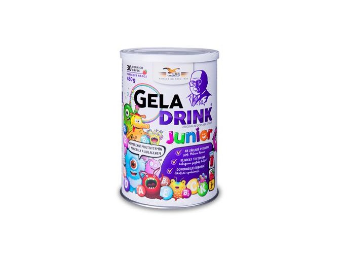 Geladrink Junior jahoda plv 480g