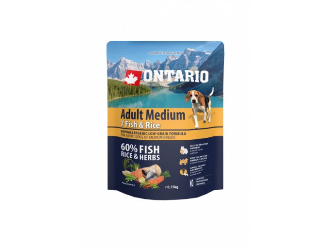 ontario adult medium fish rice 0 75 kg original