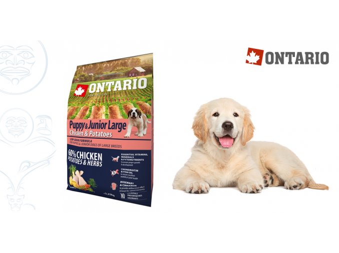 Ontario Puppy & Junior Large Chicken & Potatoes 2,25 kg